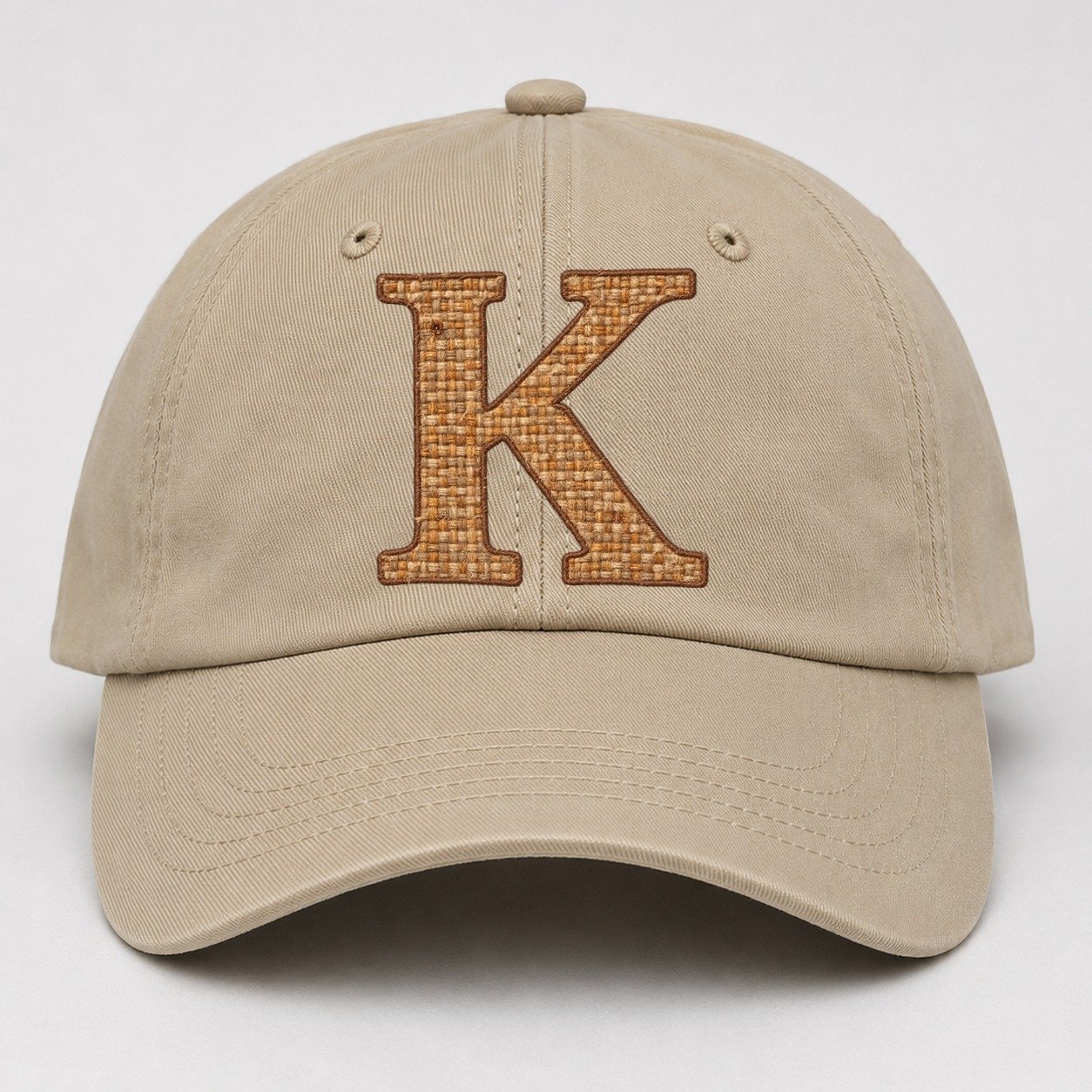 Woven Tweed K Monogram Baseball Cap – Khaki