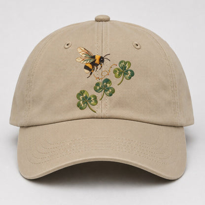 Bumblebee Three Clover Rise Gentle Wild Baseball Cap – Khaki