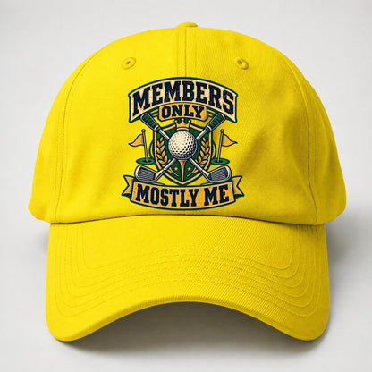Members Only Mostly Me Golf Life Baseball Cap – Yellow