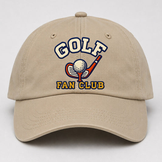 Golf Fan Club Baseball Cap – Khaki