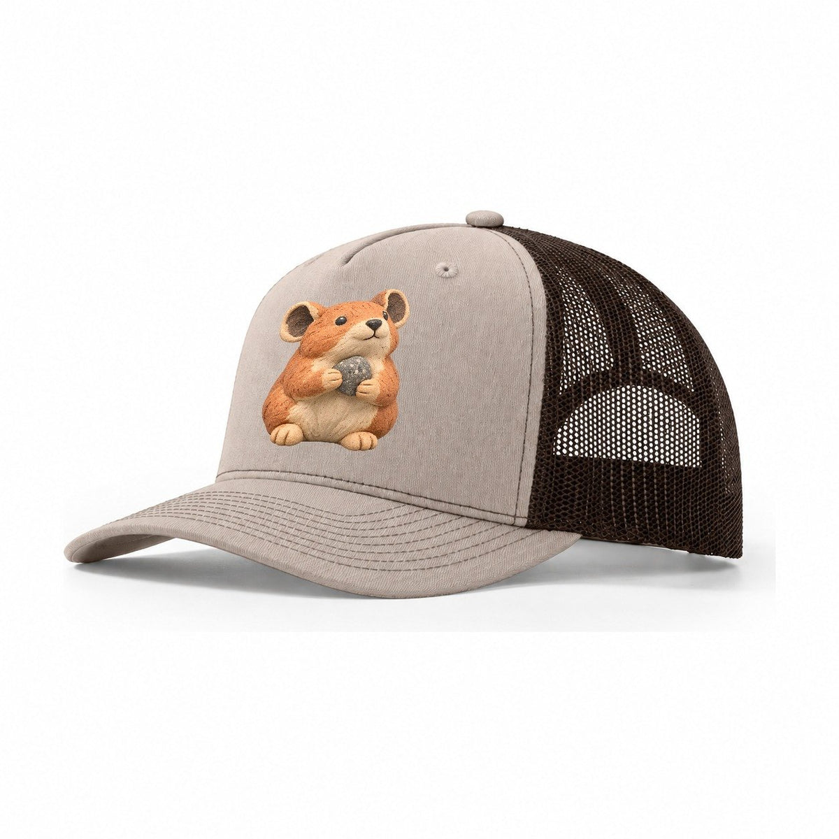 Pika Pebble Hold Trucker Hat – Khaki Brown