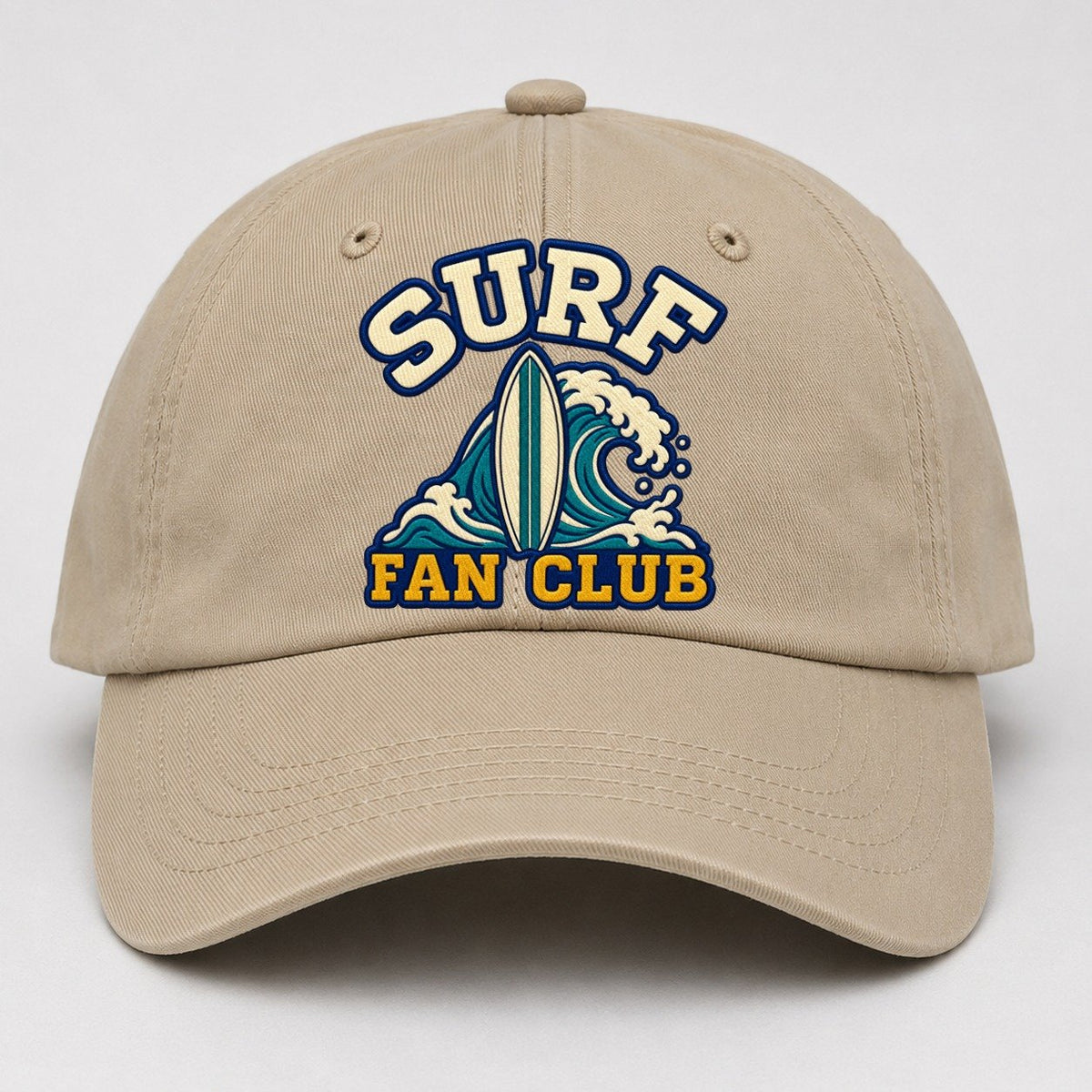 Surf Fan Club Baseball Cap – Khaki