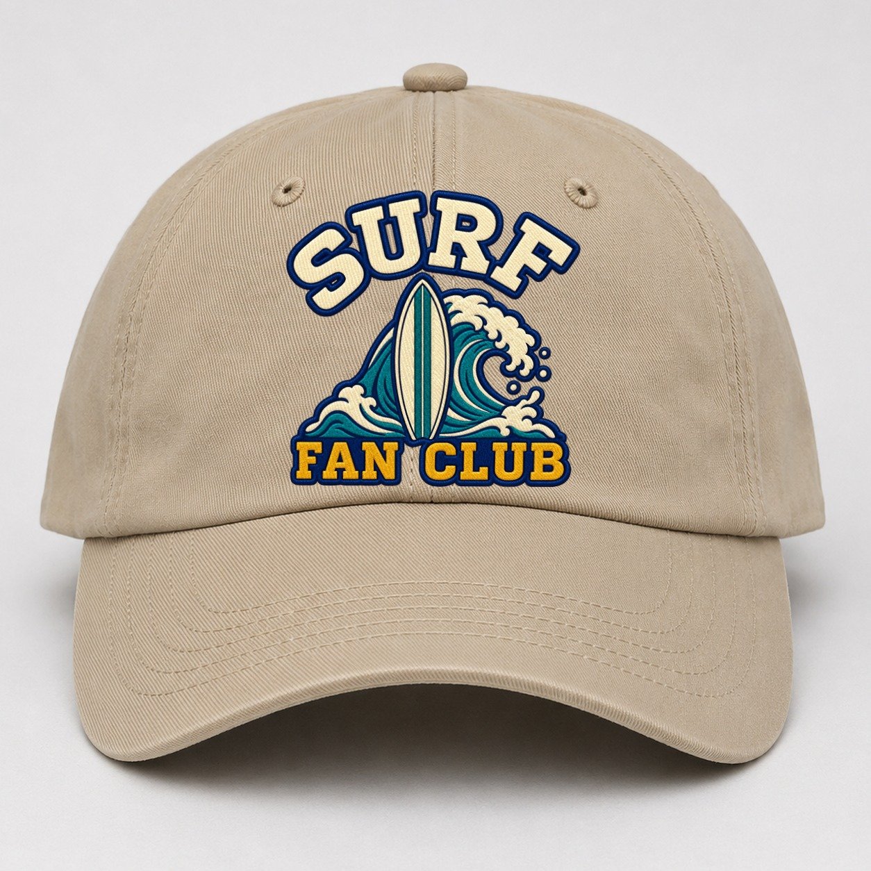 Surf Fan Club Baseball Cap – Khaki
