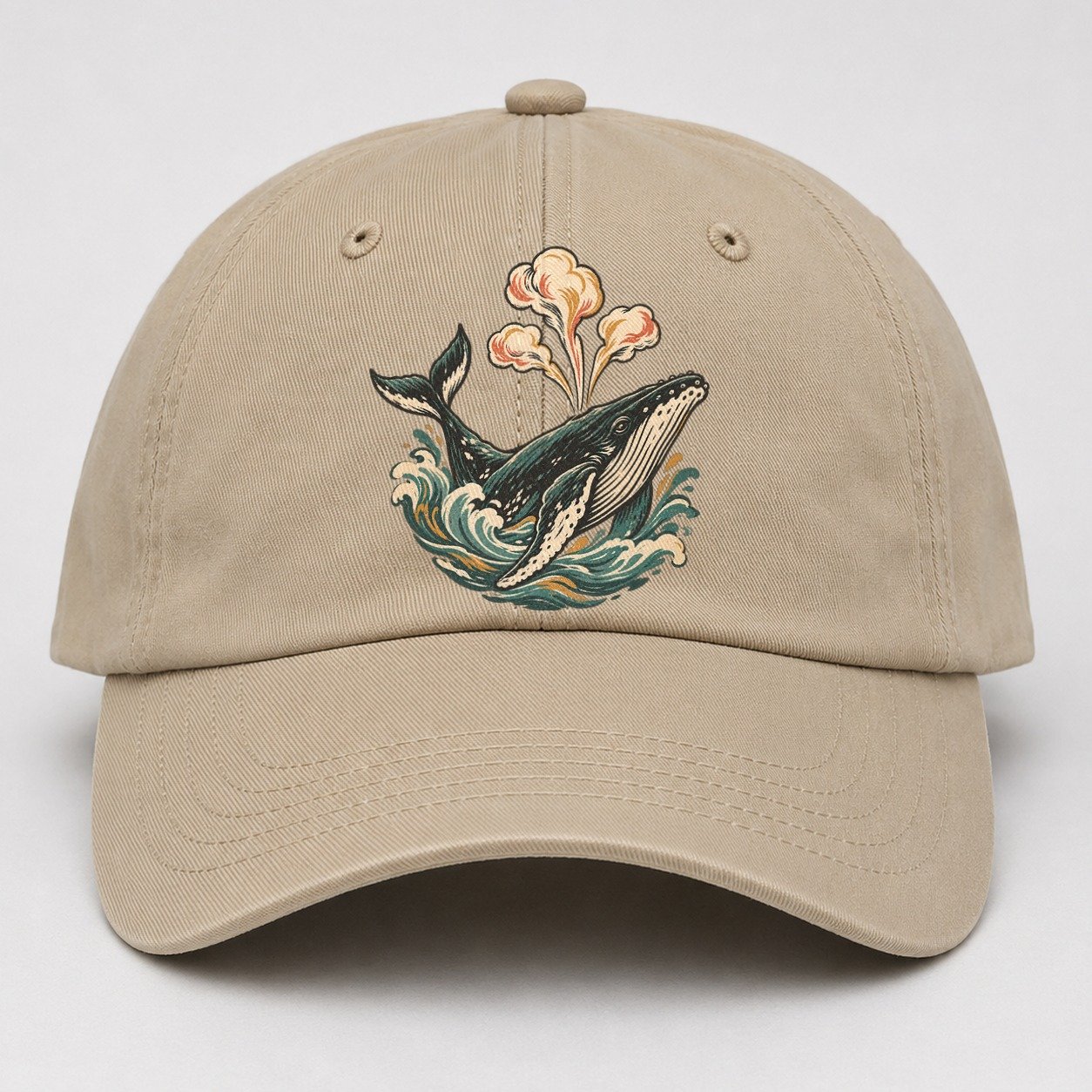 Whale Breath Cloud Gentle Wild Baseball Cap – Khaki