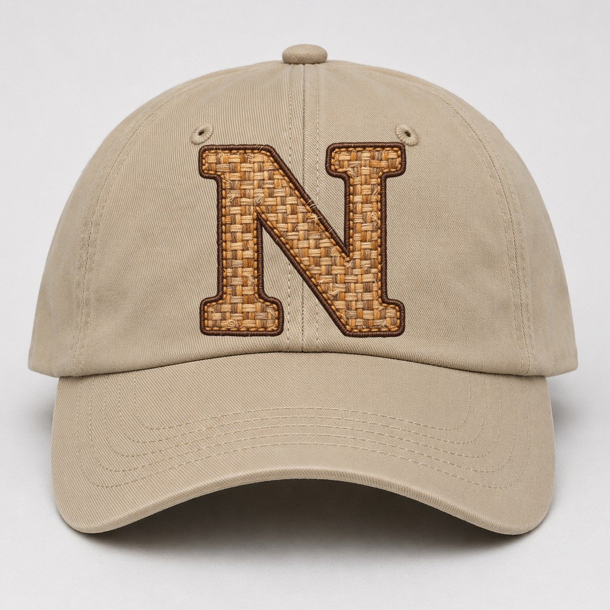 Woven Tweed N Monogram Baseball Cap – Khaki