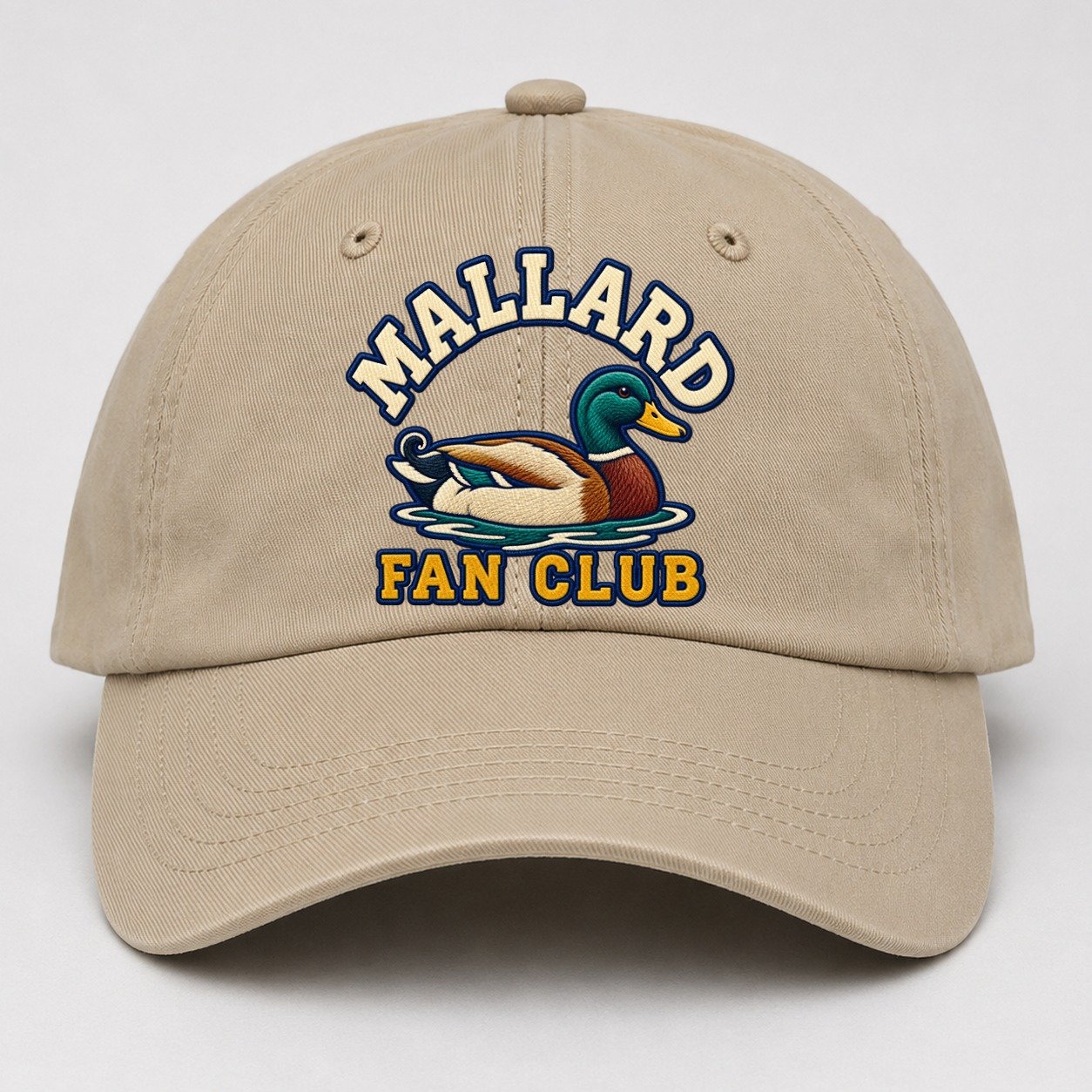 Mallard Fan Club Baseball Cap – Khaki