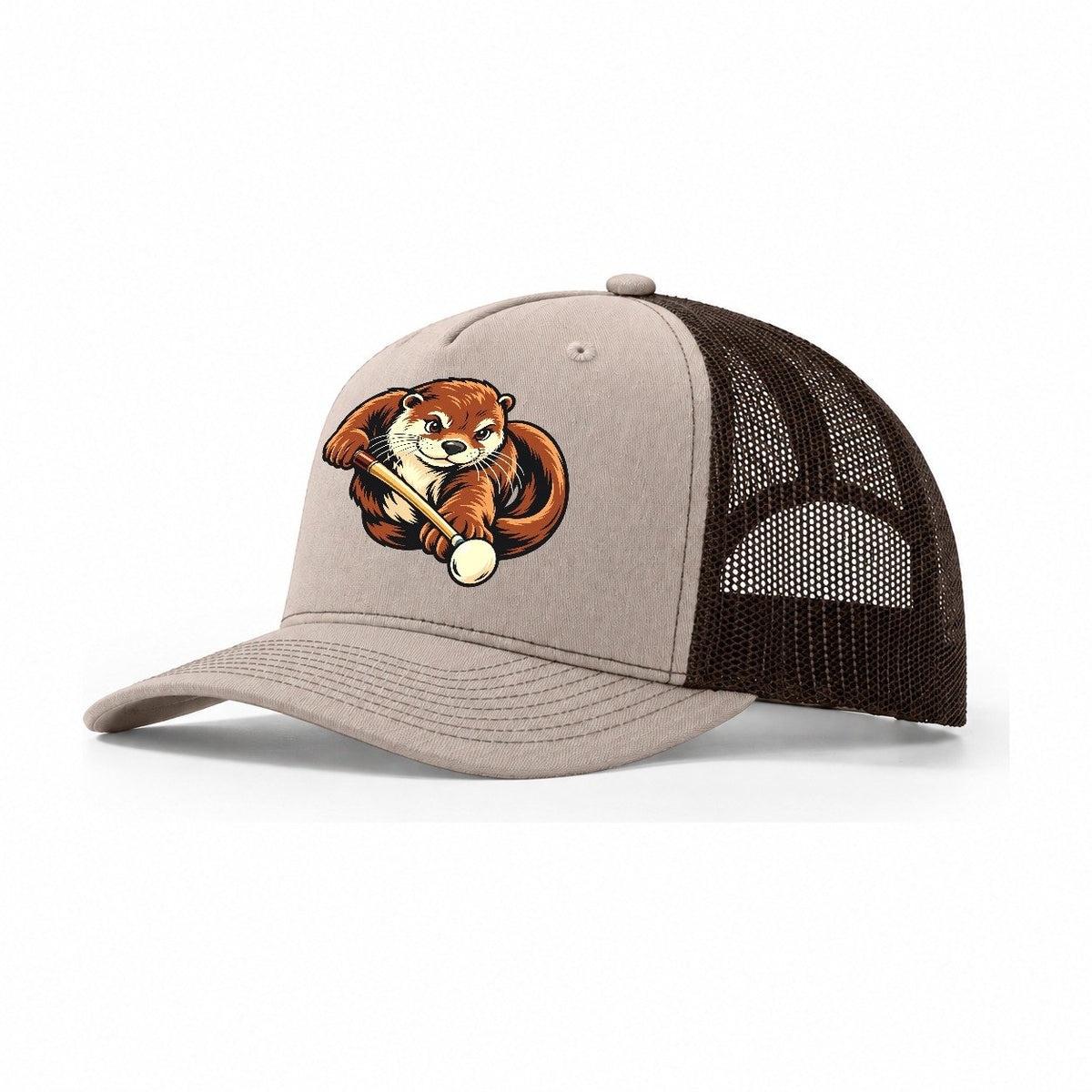 Otter Pool Shooter Sundown Familiars Trucker Hat – Khaki Brown