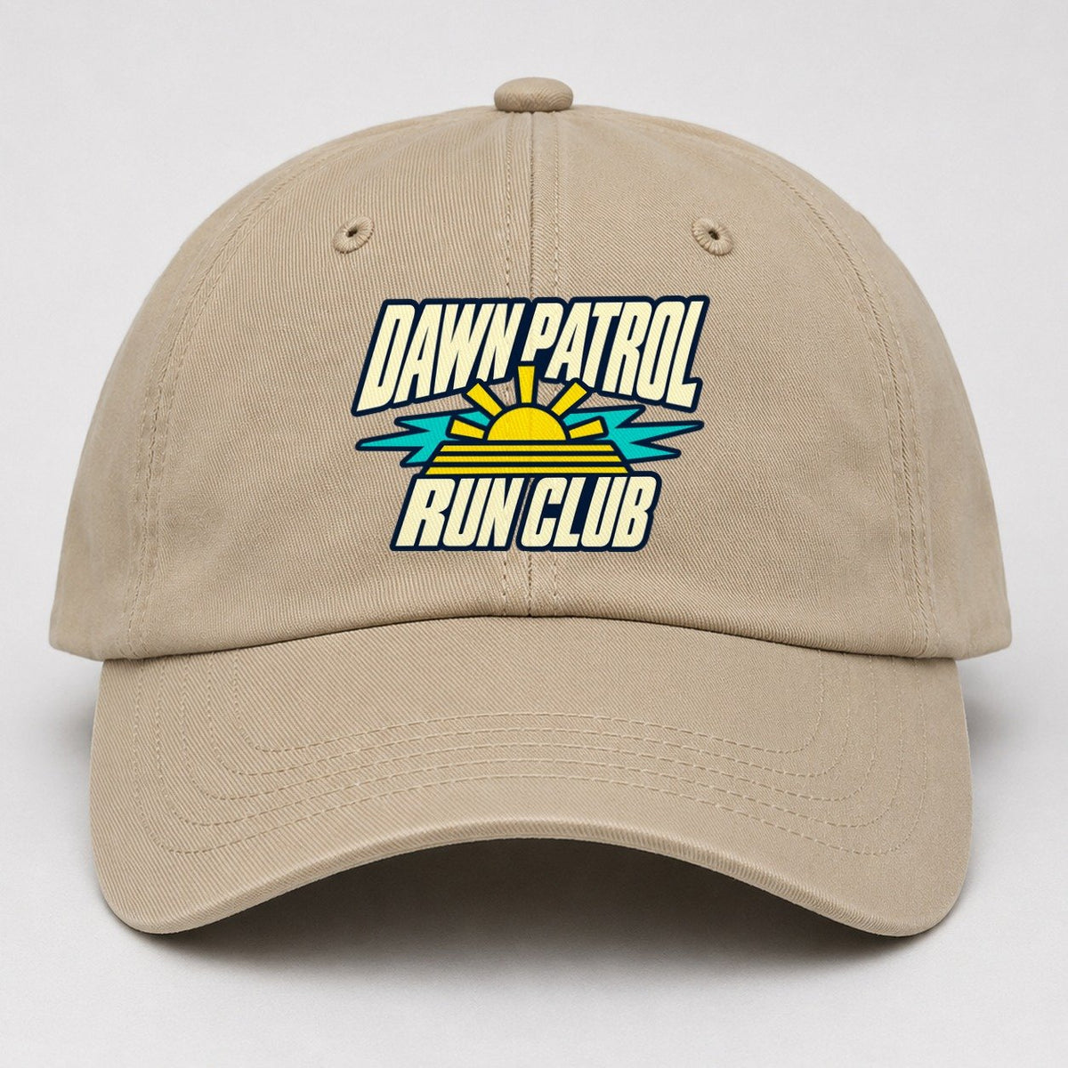 Dawn Patrol Run Club 90S Running Clubs Baseball Cap – Khaki