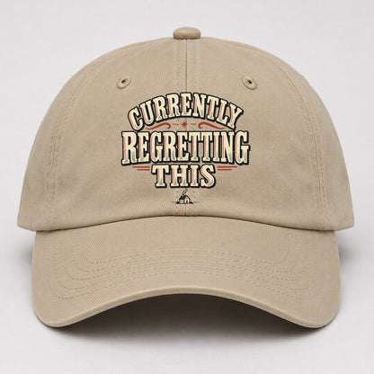 Currently Regretting This American Wit Baseball Cap – Khaki