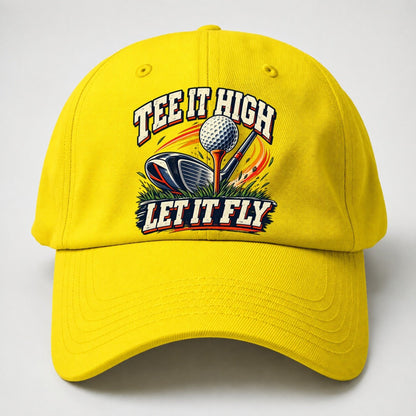 Tee It High Let It Fly Golf Life Baseball Cap – Yellow