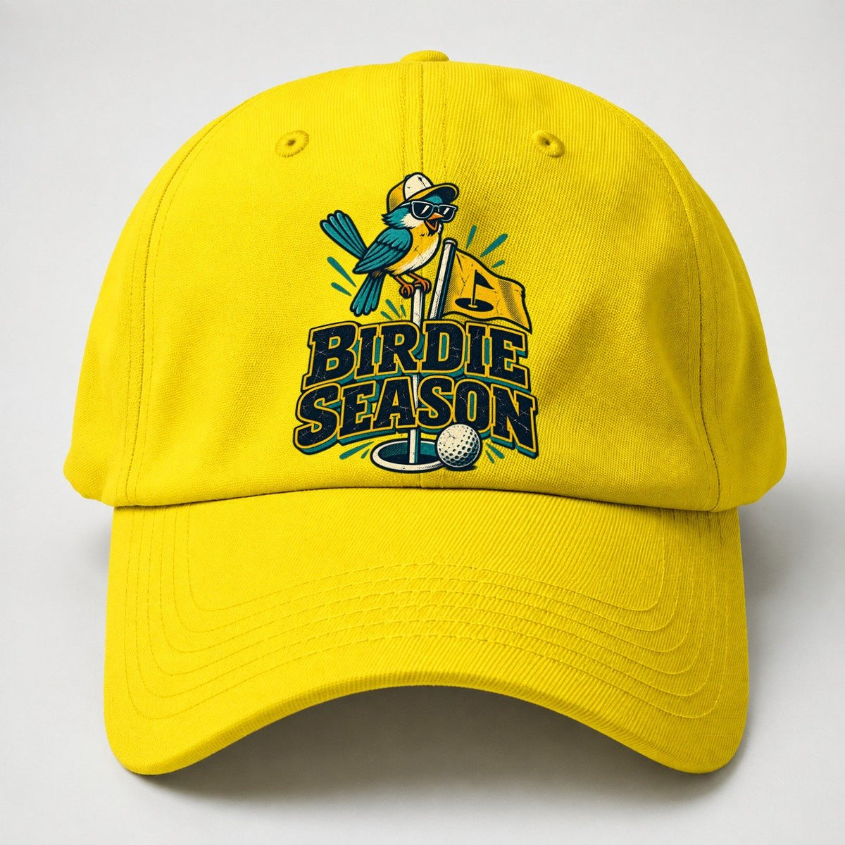 Birdie Season Golf Life Baseball Cap – Yellow