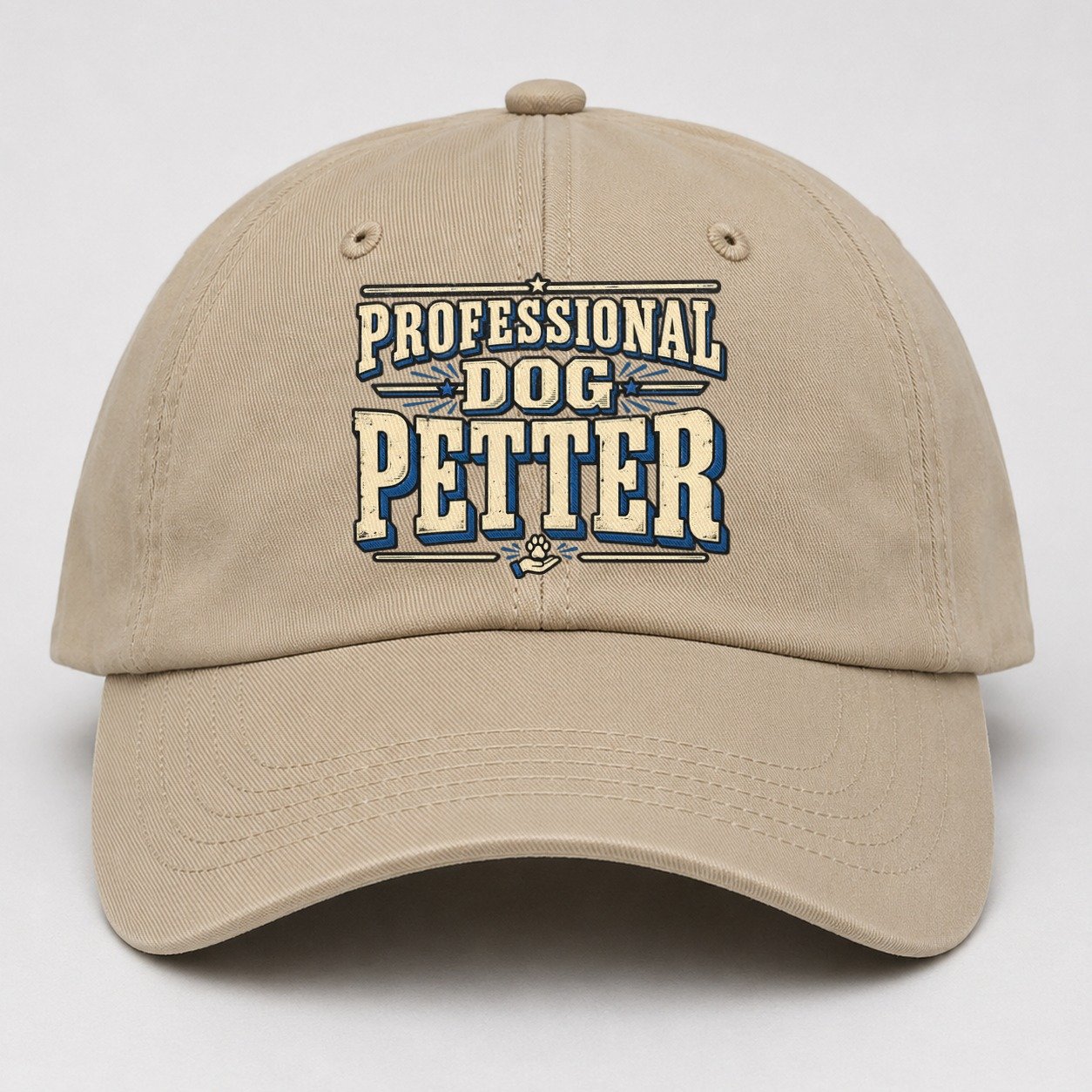 Professional Dog Petter American Wit Baseball Cap – Khaki