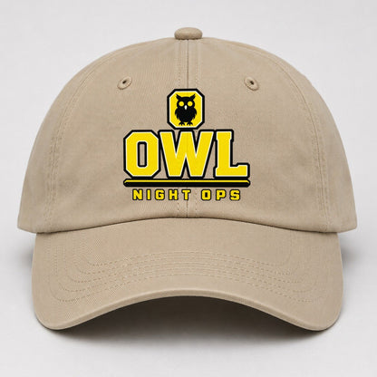 Owl Night Ops Heavy Duty Baseball Cap – Khaki