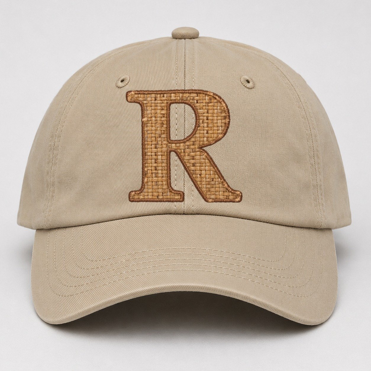 Woven Tweed R Monogram Baseball Cap – Khaki