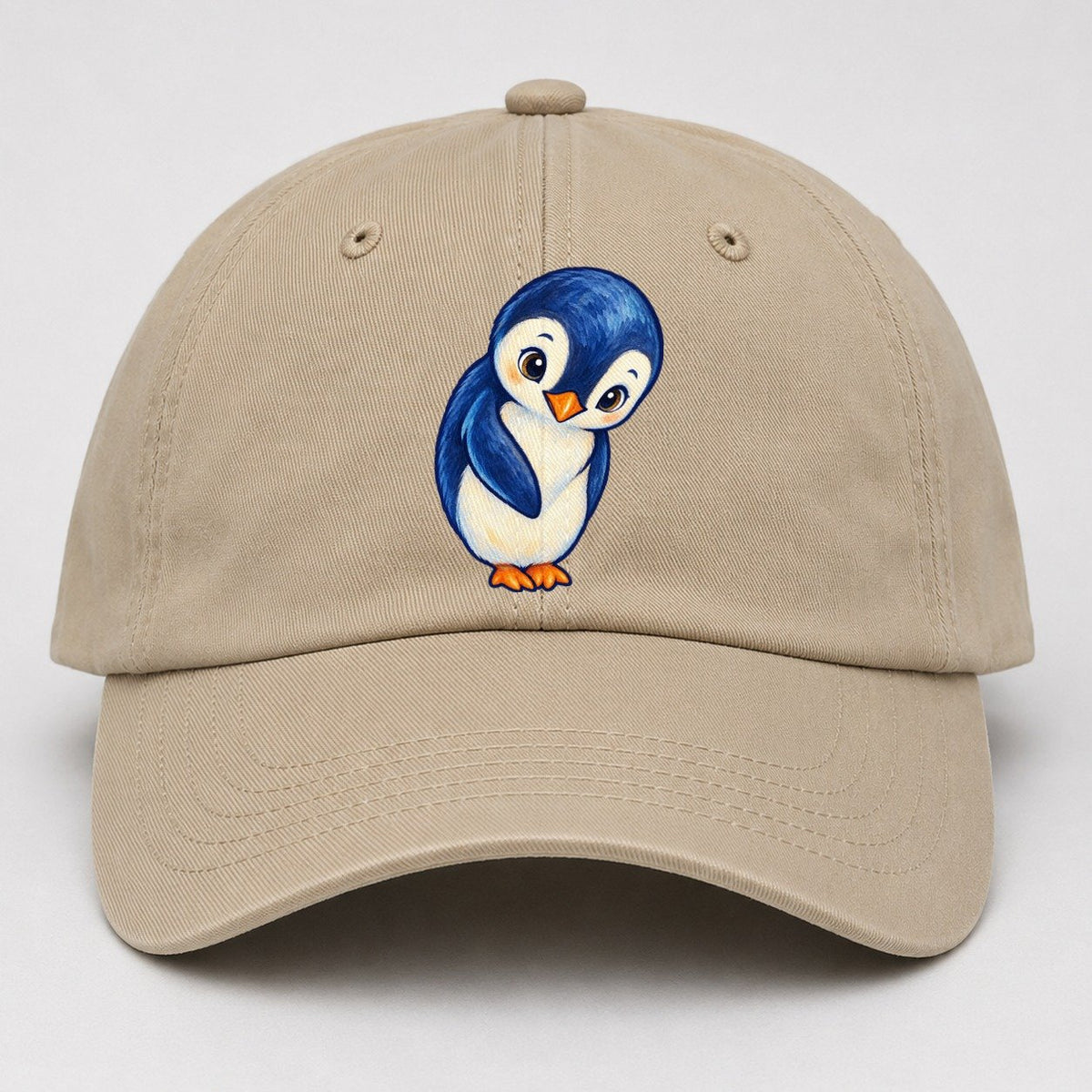 Penguin Little Bow Sea Sprite Baseball Cap – Khaki