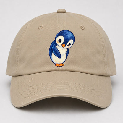 Penguin Little Bow Sea Sprite Baseball Cap – Khaki