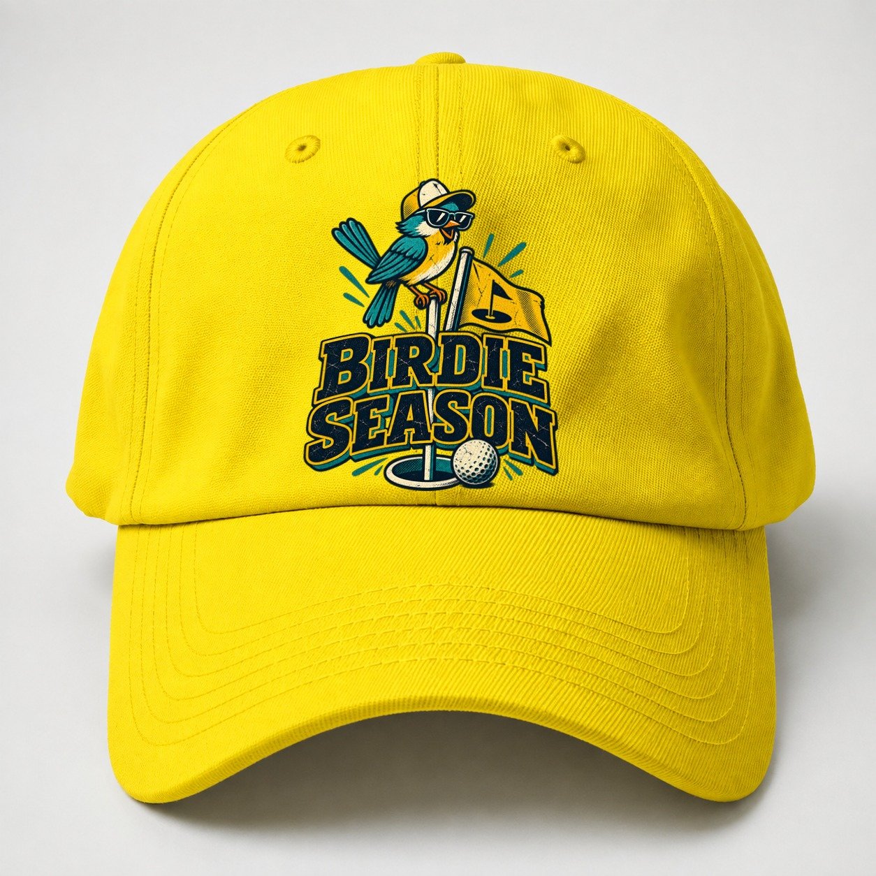 Birdie Season Golf Life Baseball Cap – Yellow