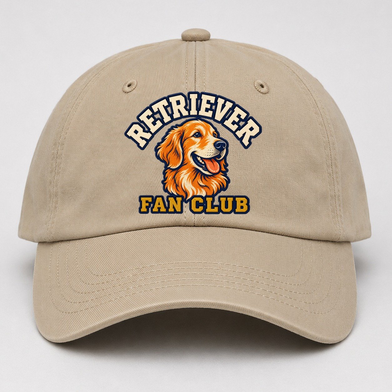 Retriever Fan Club Baseball Cap – Khaki