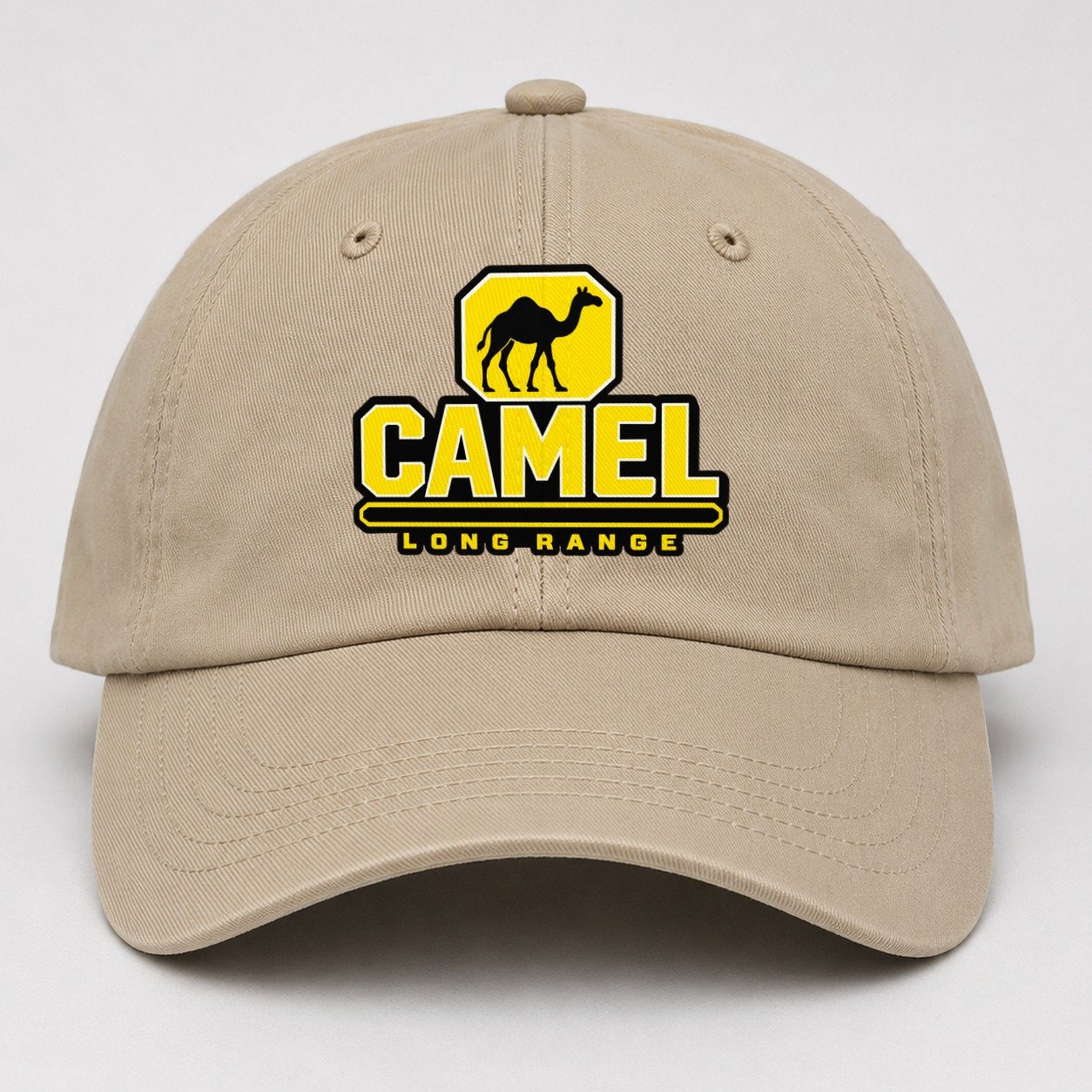 Camel Long Range Heavy Duty Baseball Cap – Khaki