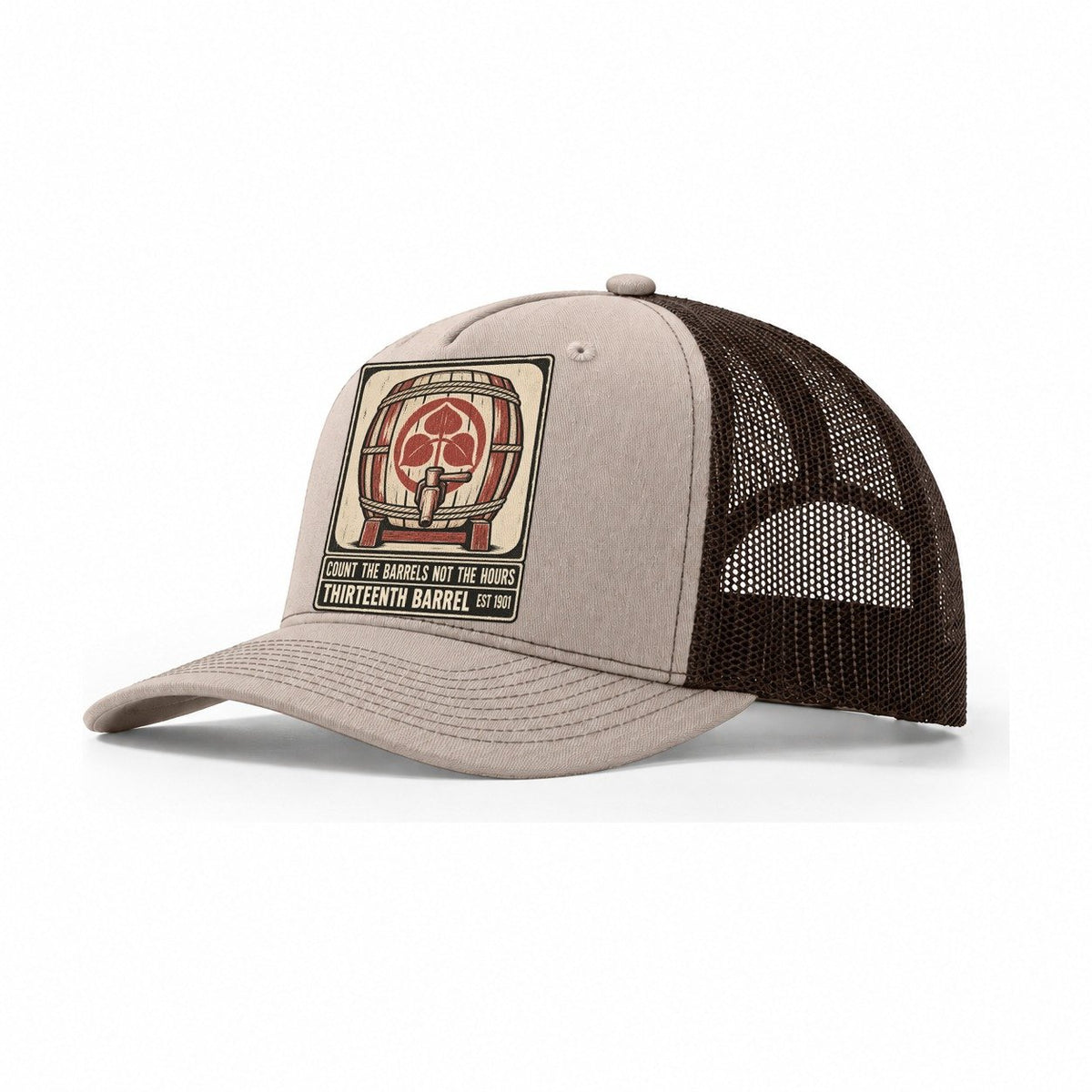 Thirteenth Barrel Izakaya Rules Trucker Hat – Khaki Brown