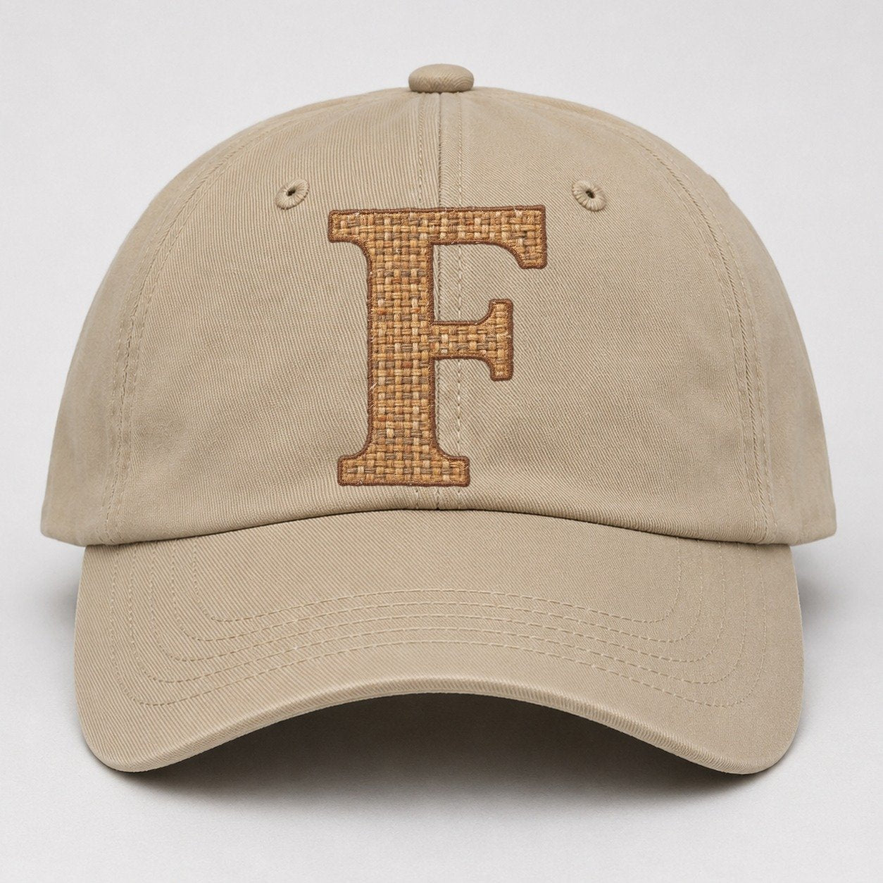 Woven Tweed F Monogram Baseball Cap – Khaki