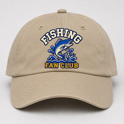 Fishing Fan Club Baseball Cap – Khaki