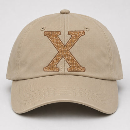 Woven Tweed X Monogram Baseball Cap – Khaki