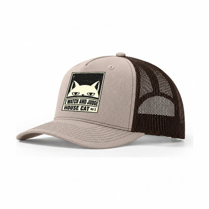 I Watch And Judge Neko Says No Trucker Hat – Khaki Brown
