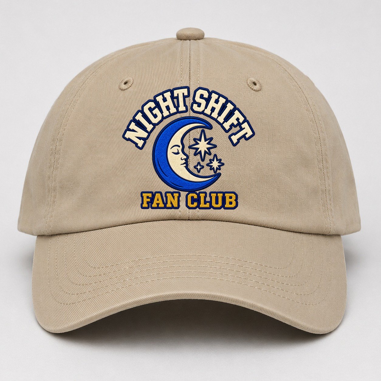 Night Shift Fan Club Baseball Cap – Khaki