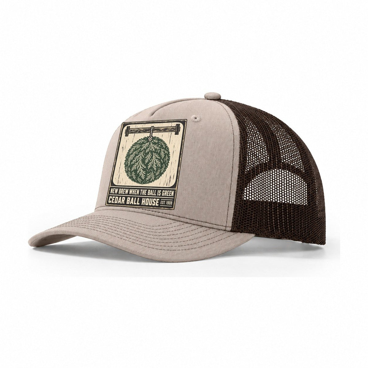 Cedar Ball House Izakaya Rules Trucker Hat – Khaki Brown