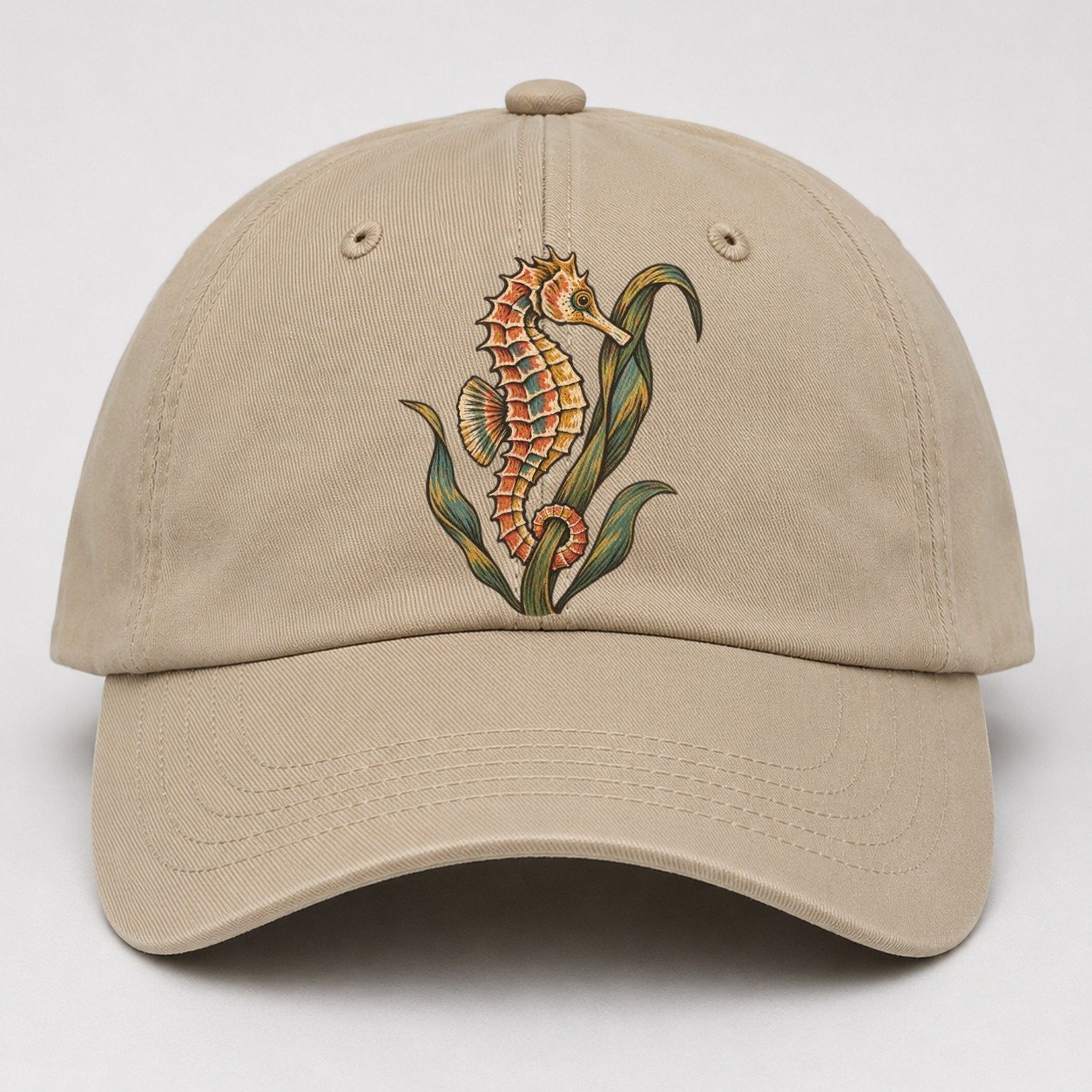 Seahorse Eelgrass Cradle Gentle Wild Baseball Cap – Khaki