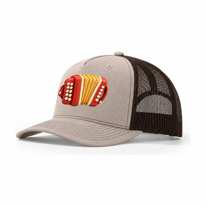 Accordion Bellows Trucker Hat – Khaki Brown