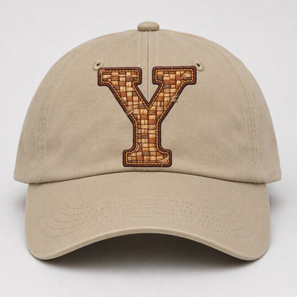 Woven Tweed Y Monogram Baseball Cap – Khaki