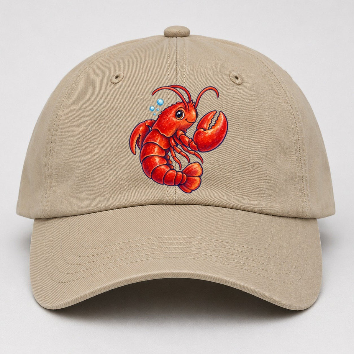 Lobster Tail Curl Sea Sprite Baseball Cap – Khaki
