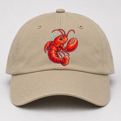 Lobster Tail Curl Sea Sprite Baseball Cap – Khaki