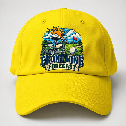 Front Nine Forecast Golf Life Baseball Cap – Yellow