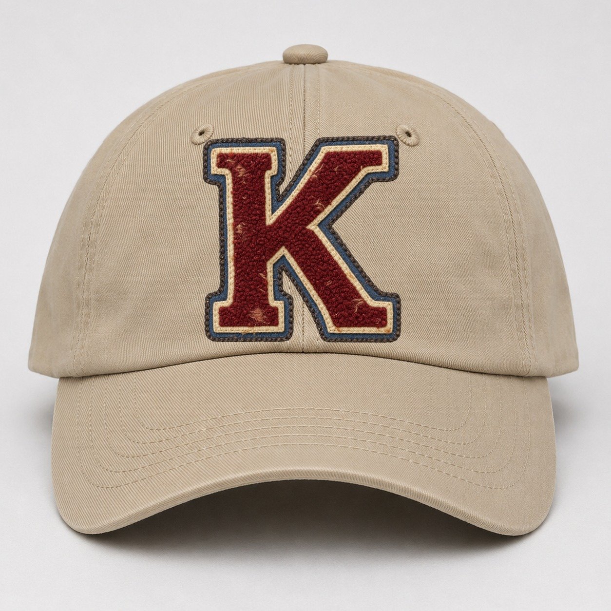 Varsity Chenille K Monogram Baseball Cap – Khaki