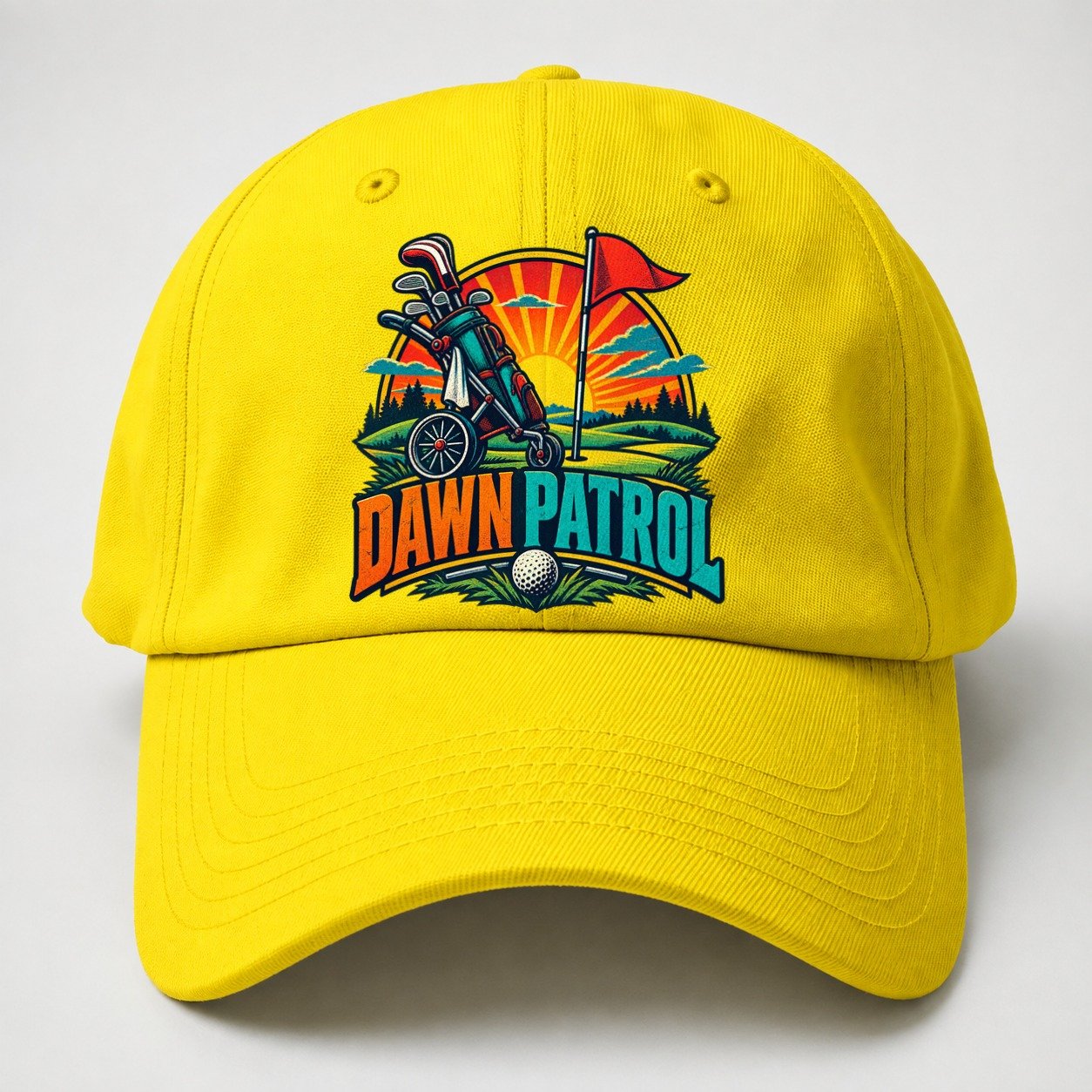 Dawn Patrol Golf Life Baseball Cap – Yellow