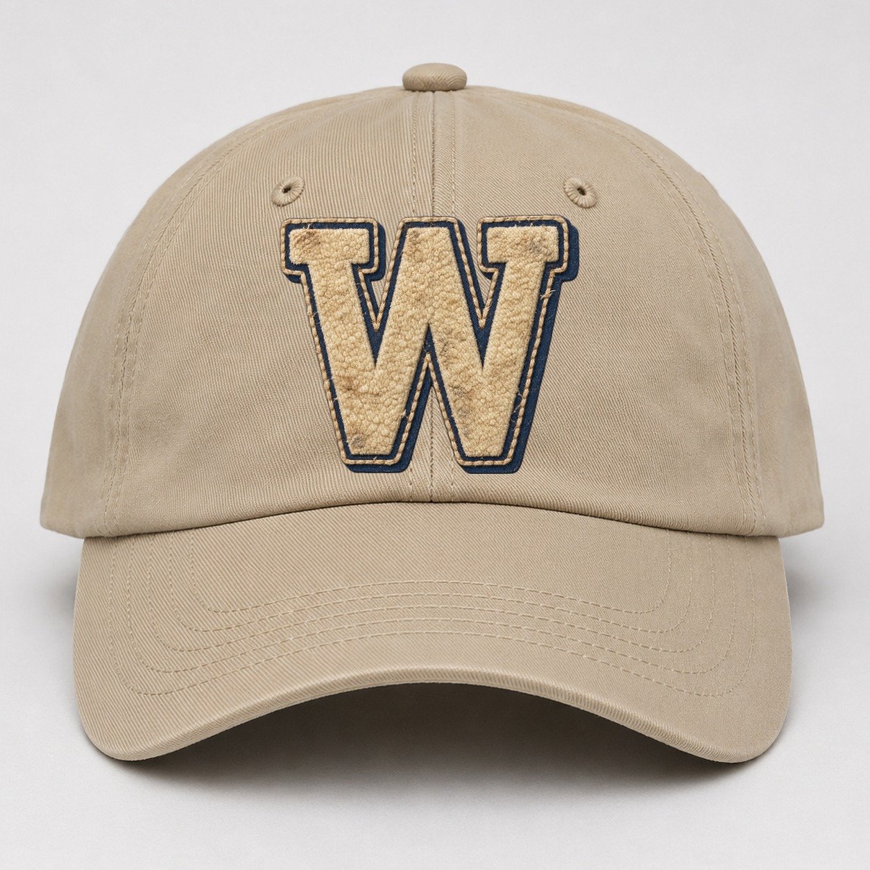 Varsity Chenille W Monogram Baseball Cap – Khaki