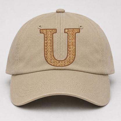 Woven Tweed U Monogram Baseball Cap – Khaki