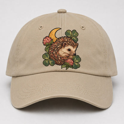 Hedgehog Moon Clover Gentle Wild Baseball Cap – Khaki
