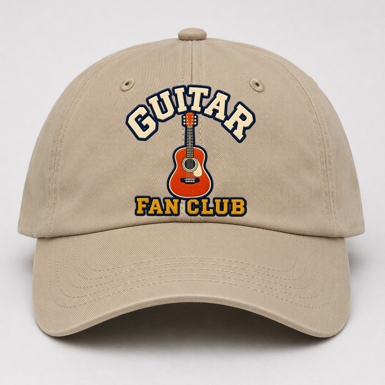 Guitar Fan Club Baseball Cap – Khaki