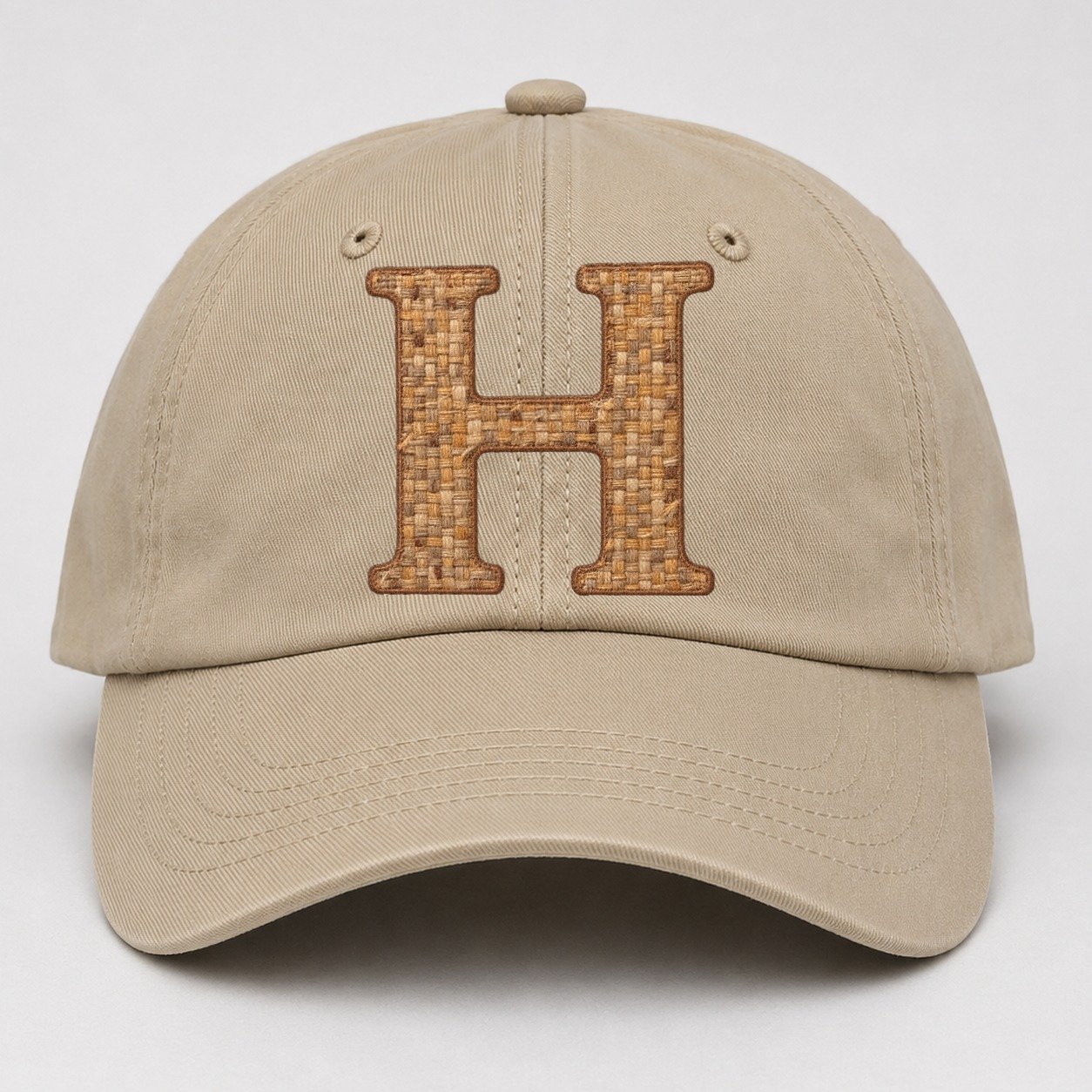 Woven Tweed H Monogram Baseball Cap – Khaki