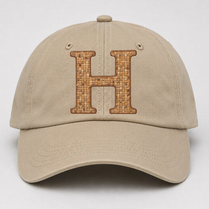 Woven Tweed H Monogram Baseball Cap – Khaki