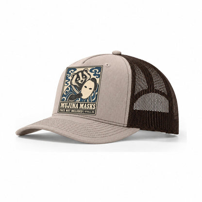 Mujina Masks Yokai Night Market Trucker Hat – Khaki Brown