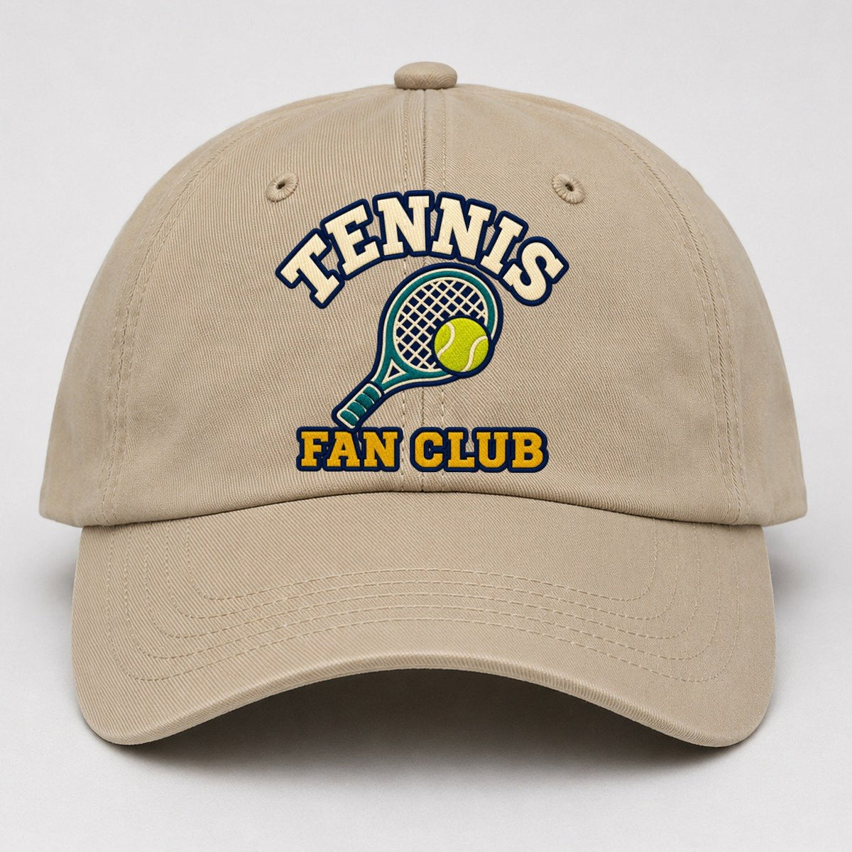 Tennis Fan Club Baseball Cap – Khaki