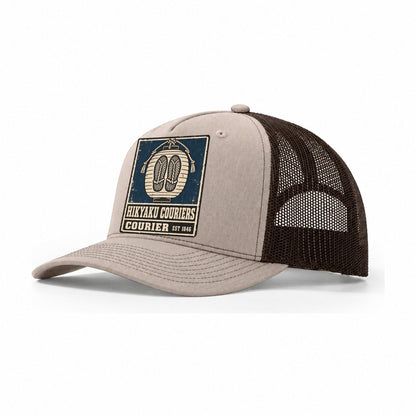 Hikyaku Courier House Noren Trade Co Trucker Hat – Khaki Brown