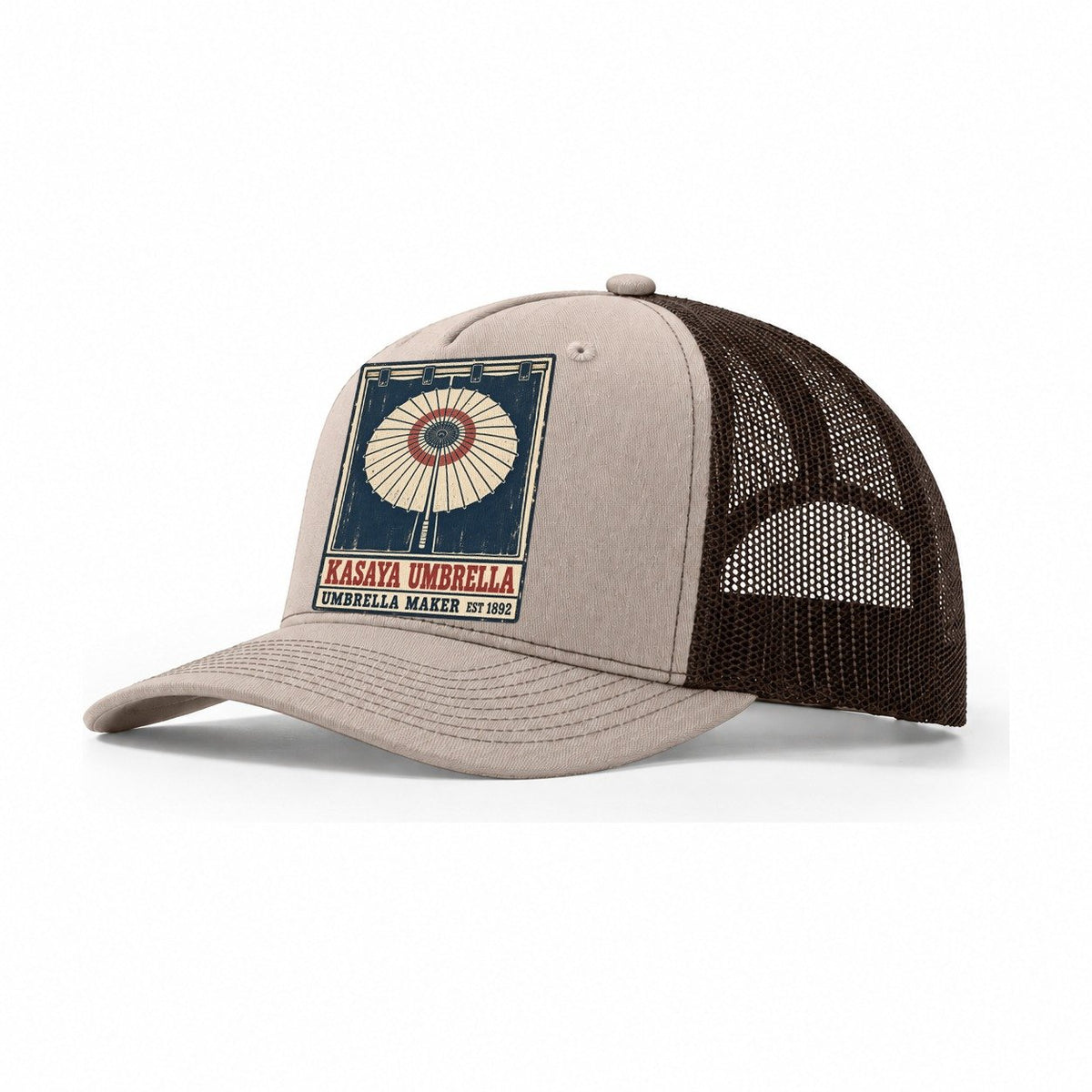 Kasaya Umbrella Noren Trade Co Trucker Hat – Khaki Brown