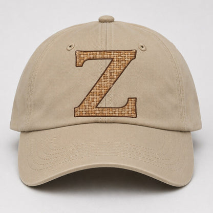 Woven Tweed Z Monogram Baseball Cap – Khaki