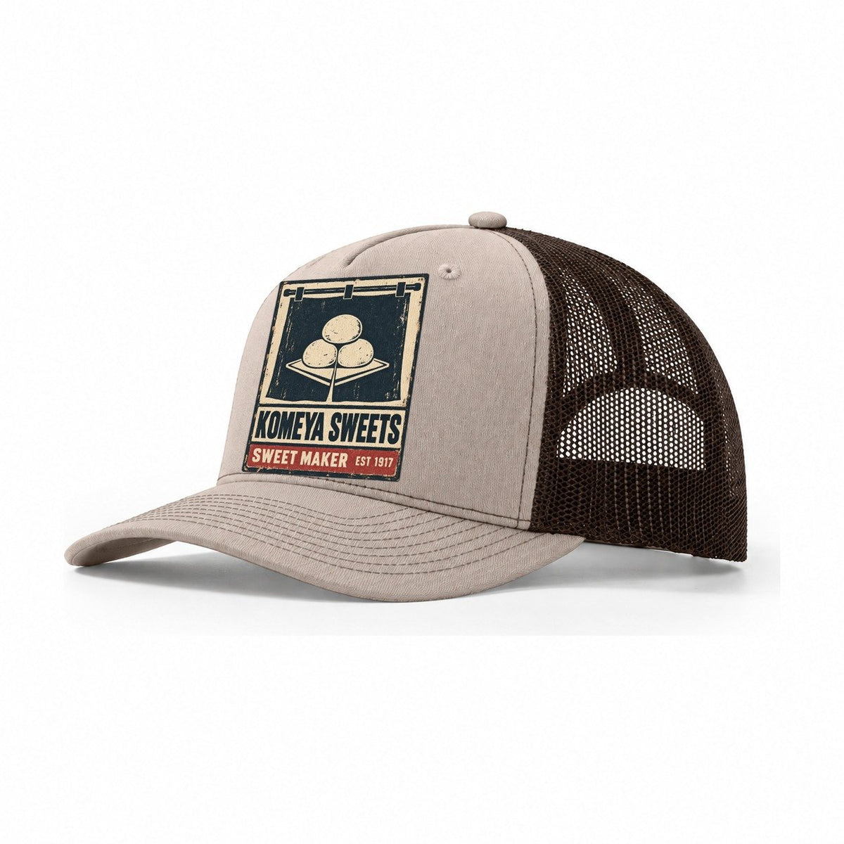 Komeya Sweet Shop Noren Trade Co Trucker Hat – Khaki Brown